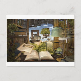 Carte Postale Les livres sont de la connaissance !