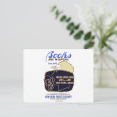 Carte Postale "Les livres sont des armes" (Debout devant)