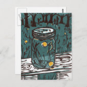 Carte Postale Les lucioles (Devant / Derrière)