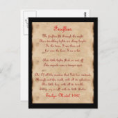 Carte Postale Les lucioles (Devant / Derrière)