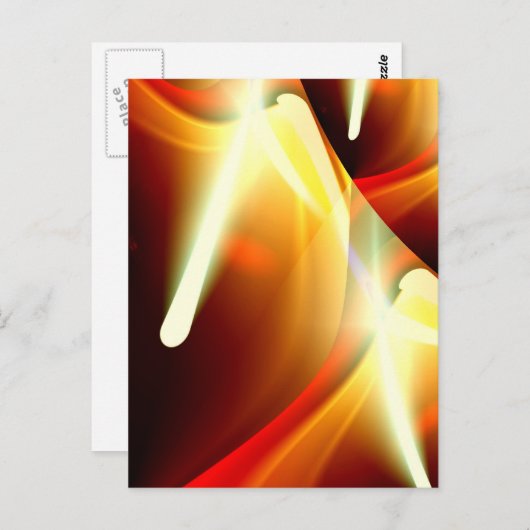 Carte Postale Les lumières - Moderne Sci-Fi Abstrait (Devant / Derrière)