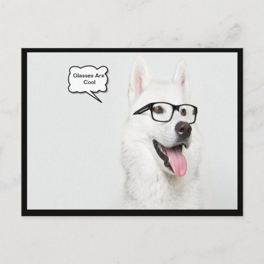 Carte Postale Les lunettes sont des chiens Cool (Devant)