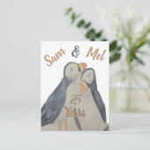 Carte Postale Les macareux macareux de l'anniversaire (Debout devant)