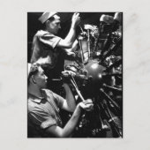 Carte Postale Les Machinistes de l'aviation s'accouplent à l'ima (Devant)