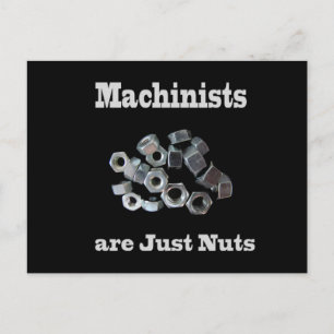 Carte Postale Les Machinistes Ne Sont Que Des Noix Humoristiques