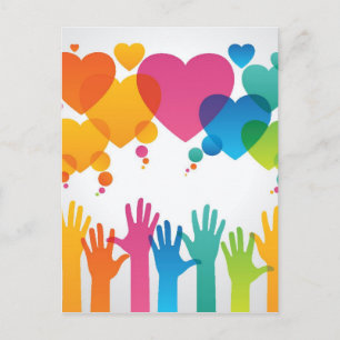 Carte Postale Les Mains À La Recherche De L'Amour