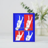 Carte Postale Les mains de la paix - Prêtez vos (Debout devant)
