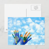 Carte Postale Les mains de la Terre (Devant / Derrière)