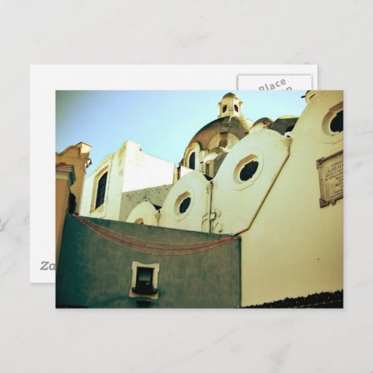 Carte Postale Les maisons de Capri (Devant / Derrière)