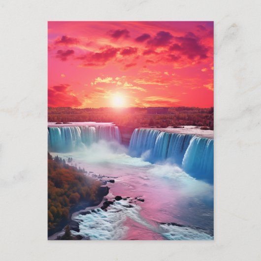 Carte Postale Les majestueuses chutes du Niagara #24 (Devant)