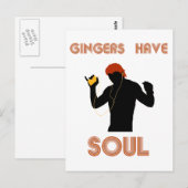 Carte Postale Les Mâles Gingers Ont L'Âme (Devant / Derrière)