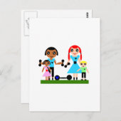 Carte Postale Les mamans peuvent lever (Devant / Derrière)