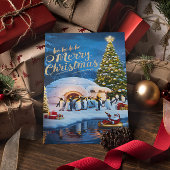 Carte Postale Les manchots curieux 