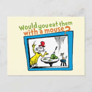Carte Postale Les mangeriez-vous avec une souris?