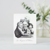 Carte Postale Les Mangeurs d'Huitres, 1825 (Debout devant)