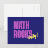 Carte Postale Les maths déchirent au quotidien (Devant / Derrière)