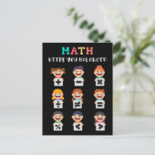 Carte Postale Les maths vous gardent en équilibre (Debout devant)