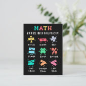 Carte Postale Les maths vous gardent en équilibre (Debout devant)