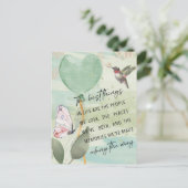 Carte Postale Les meilleures choses dans la vie Citation d'aquar (Debout devant)