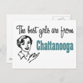 Carte Postale Les meilleures filles sont de Chattanooga (Devant / Derrière)