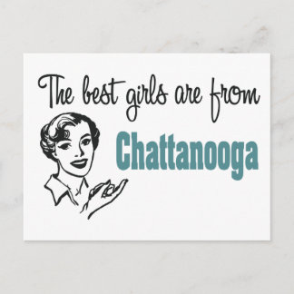 Carte Postale Les meilleures filles sont de Chattanooga