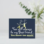 Carte Postale Les meilleurs amis (Debout devant)