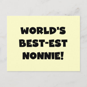 Carte Postale Les meilleurs cadeaux Nonnie du monde de Black Tex