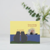 Carte Postale Les meilleurs chats regardent l'évier russe (Debout devant)