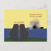 Carte Postale Les meilleurs chats regardent l'évier russe (Devant)