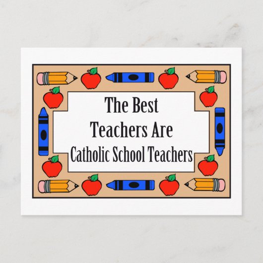 Carte Postale Les Meilleurs Enseignants Sont Les Enseignants De (Devant)