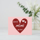 Carte Postale Les meilleurs jamais T-shirts Mimi et les cadeaux (Debout devant)