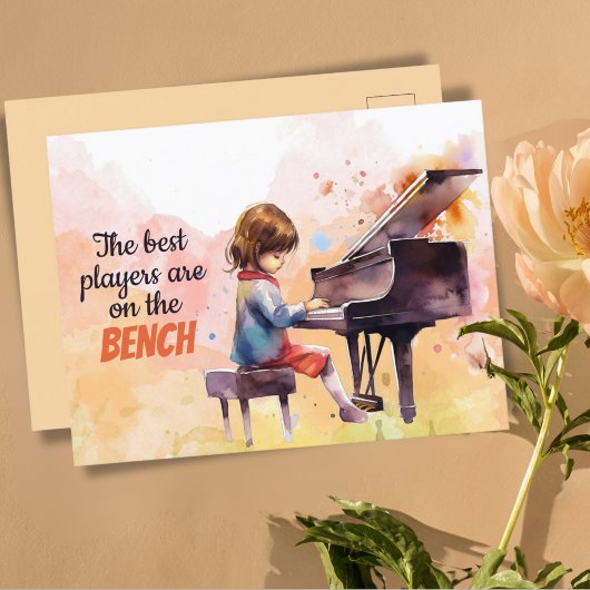 Carte Postale Les Meilleurs Joueurs Sont Sur Le Banc Cute