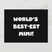 Carte Postale Les meilleurs maillots blancs Mimi du monde (Devant)