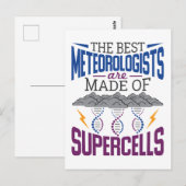 Carte Postale Les Meilleurs Météorologues Sont Faits De Supercel (Devant / Derrière)