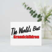 Carte Postale Les meilleurs petits-enfants du monde (Debout devant)