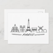 Carte Postale Les meilleurs sites de Paris (Devant / Derrière)