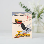 Carte Postale Les Meilleurs Skis Slopes de France (Debout devant)