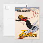 Carte Postale Les Meilleurs Skis Slopes de France (Devant / Derrière)