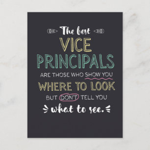 Carte Postale Les meilleurs vice-directeurs vous montrent où reg