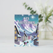 Carte Postale Les Menuires : Éclat d'hiver dans les Alpes (Debout devant)