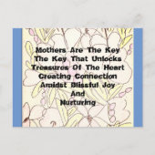 Carte Postale Les Mères Sont La Clé (Devant)