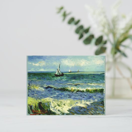 Carte Postale Les mers aux Saintes-Maries par Vincent van Gogh (Debout devant)