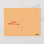 Carte Postale Les mignons s'embrassent dans l'amour (Dos)