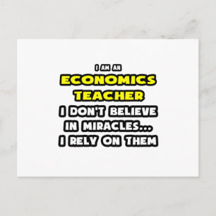 Carte Postale Les miracles et les enseignants en économie ... Dr