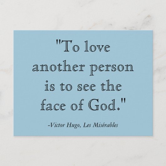 Carte postale Les Misérables (Devant)