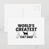 CARTE POSTALE LES MONDES LES PLUS GRANDS DE PÈRE CHAT (Devant / Derrière)