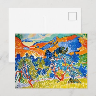 Carte Postale Les Montagnes à Collioure Andre Derain