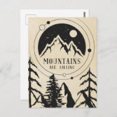 Carte Postale Les Montagnes Appelent (Devant / Derrière)