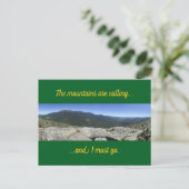 Carte Postale Les montagnes appellent (Debout devant)