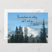 Carte Postale Les montagnes appellent... (Devant / Derrière)